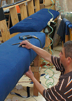 Restaurant booth upholstery El Segundo California